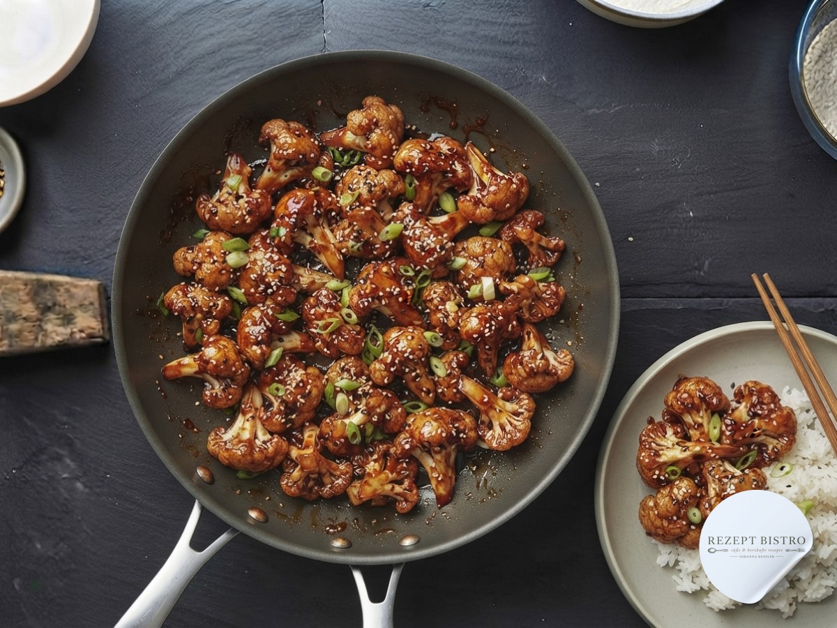 Air Fryer Sesame Cauliflower Wings – Knusprig, Klebrig,