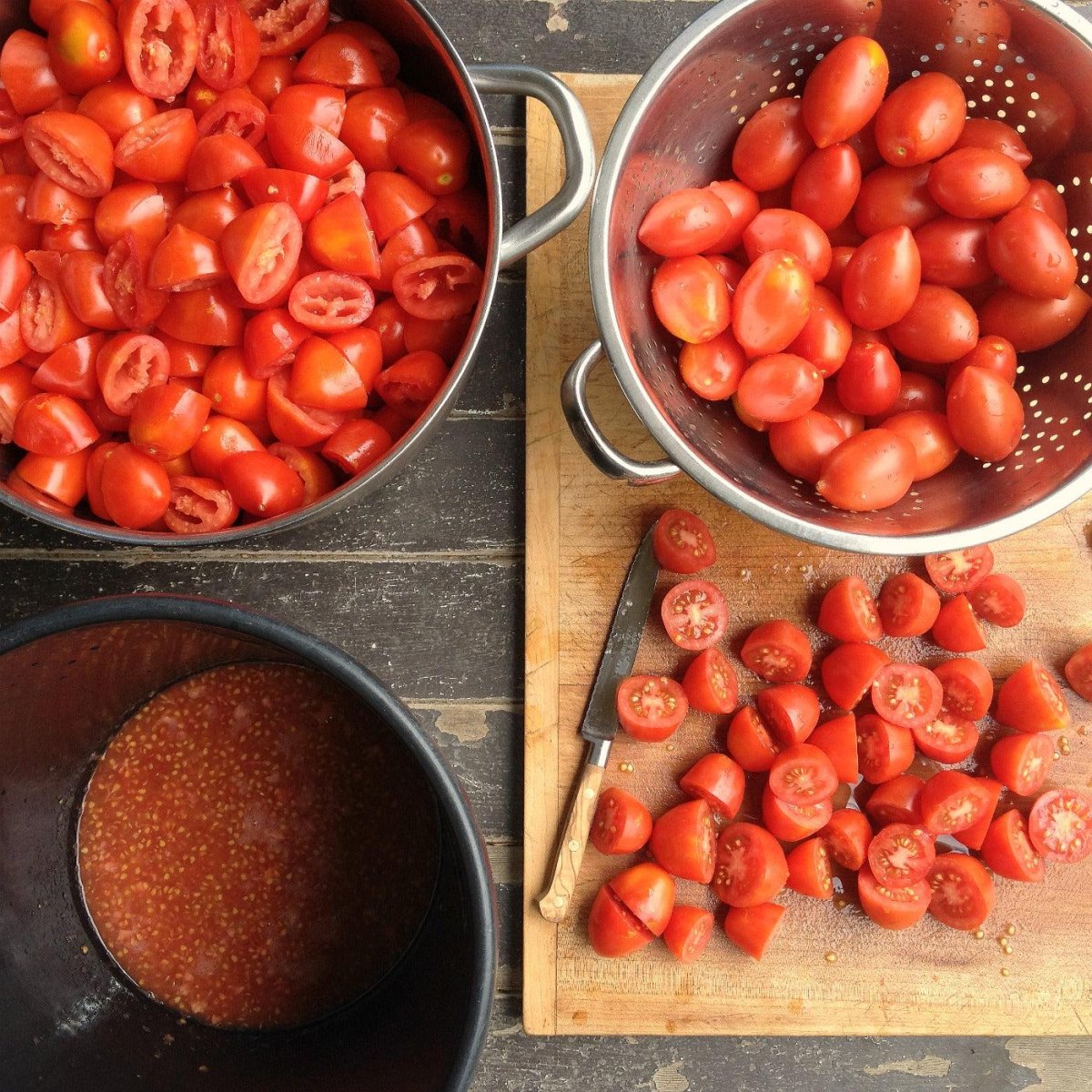 Kirschtomaten für Gnocchi