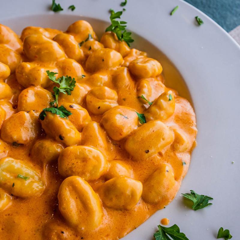 Gnocchi Tomaten Sahne Soße einfach cremig kochen