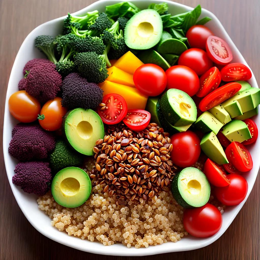 Frische Zutaten für Burger Bowl