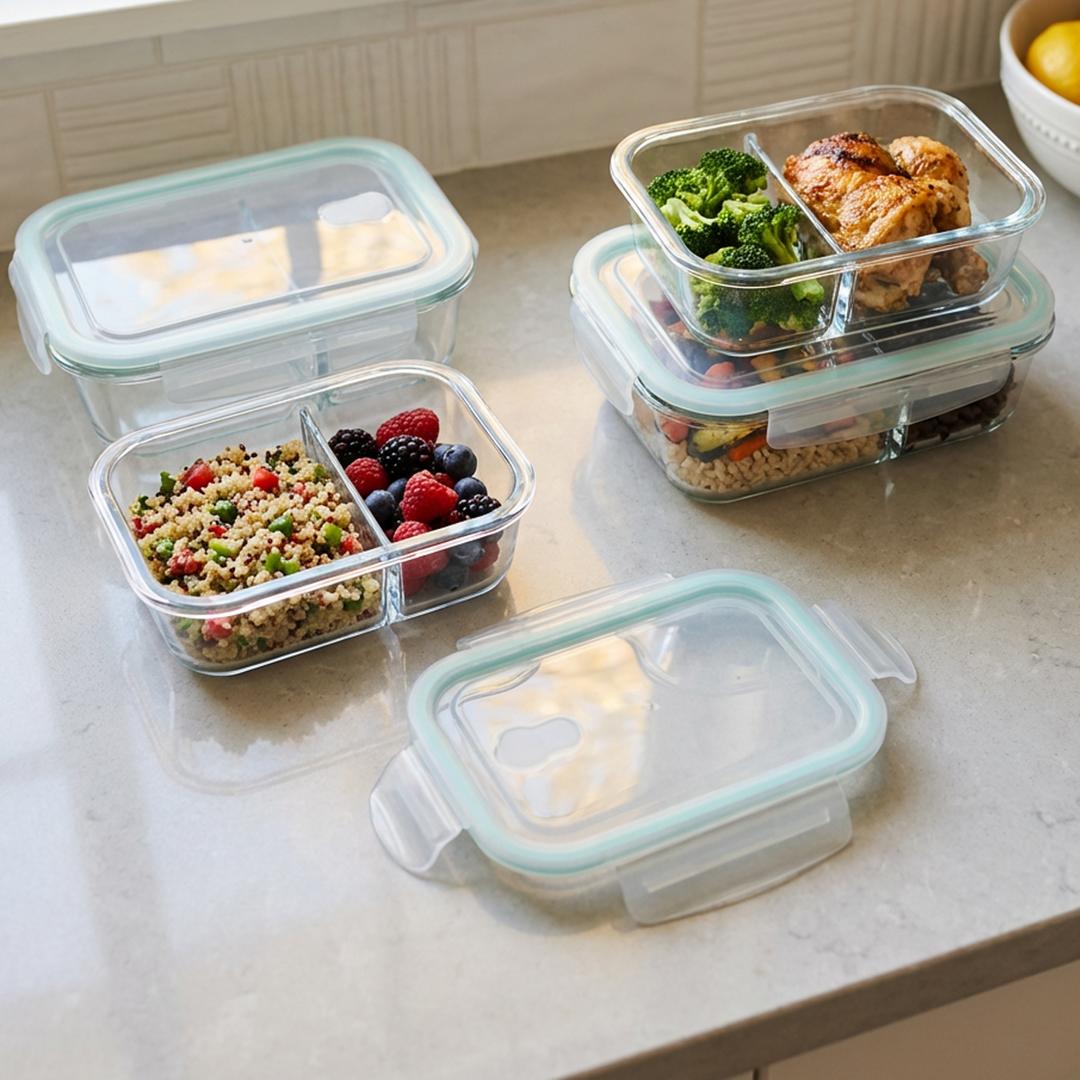 Glasbehälter für Meal Prep