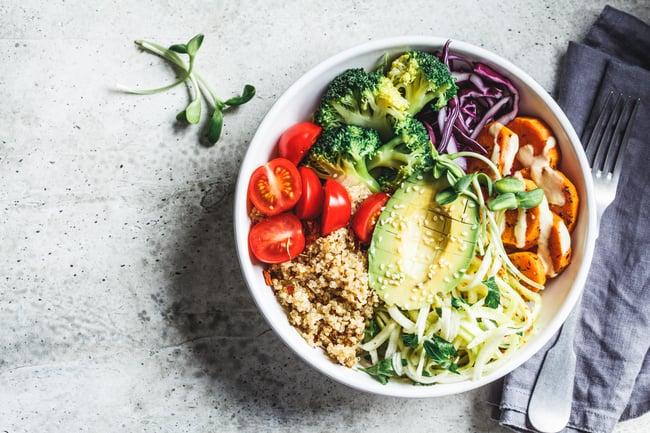 Bunte Gemüse Protein Bowl