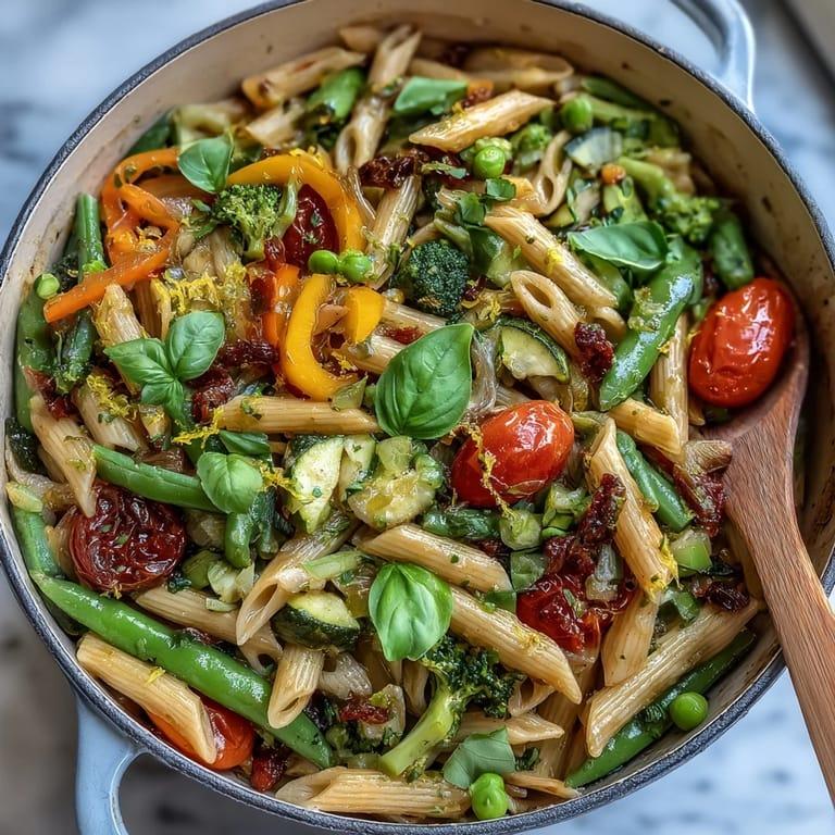 Vegane One Pot Pasta mit Gemüse