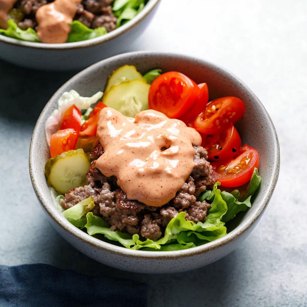 Cremiges Dressing für Burger Bowl