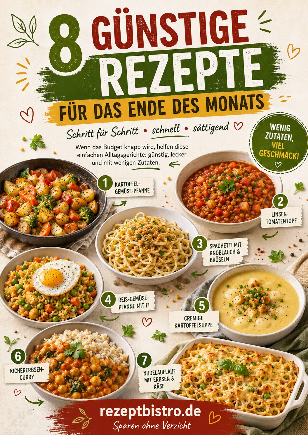8 Günstige Rezepte Für Das Ende Des Monats
