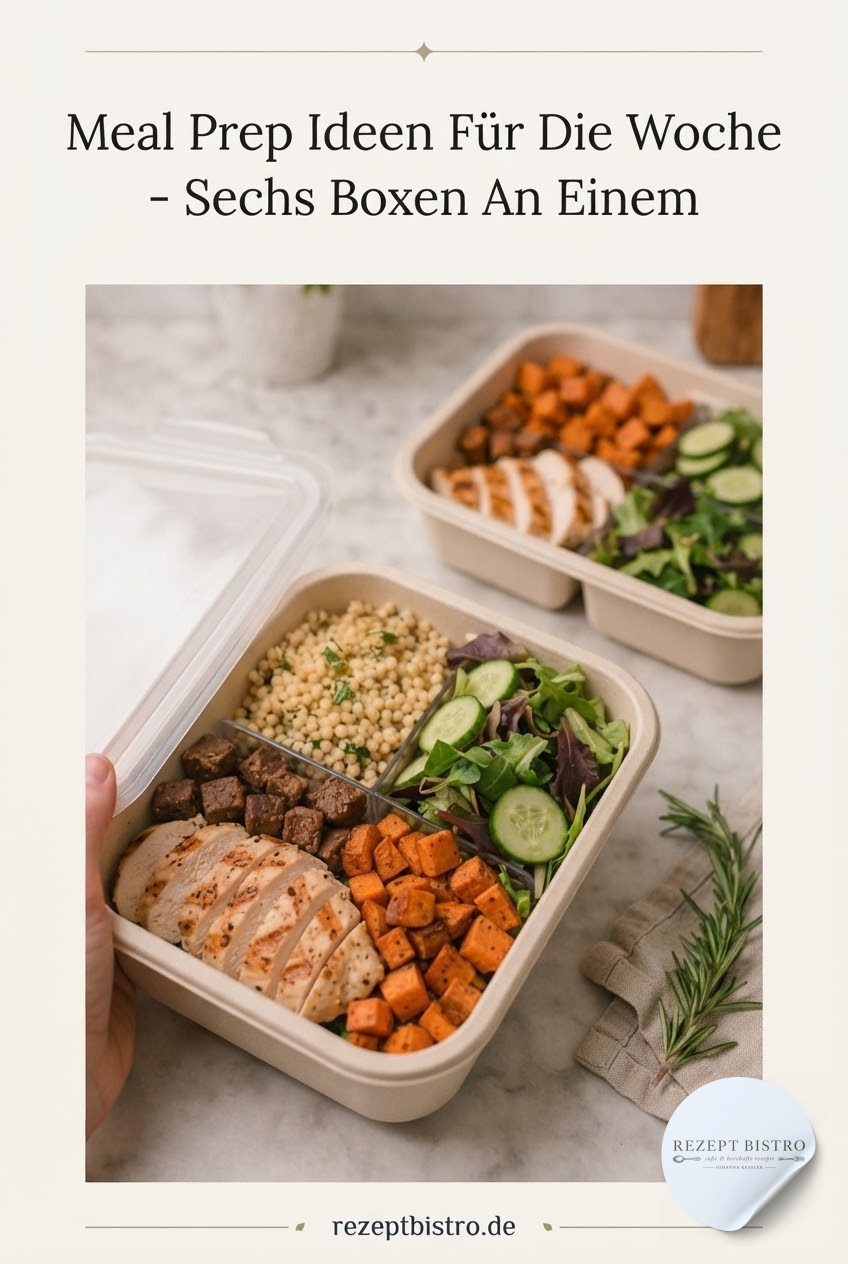 Meal Prep Ideen Für Die Woche - Sechs Boxen An Einem