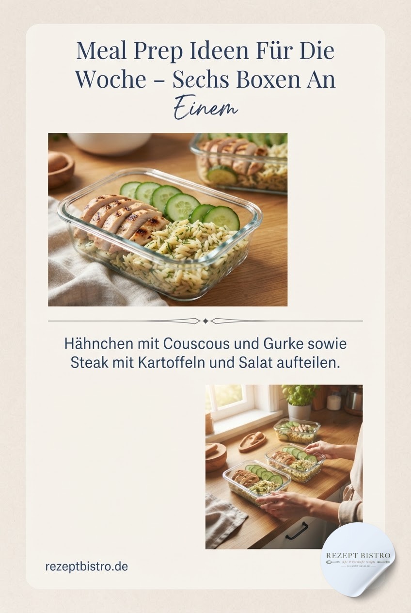Meal Prep Ideen Für Die Woche - Sechs Boxen An Einem