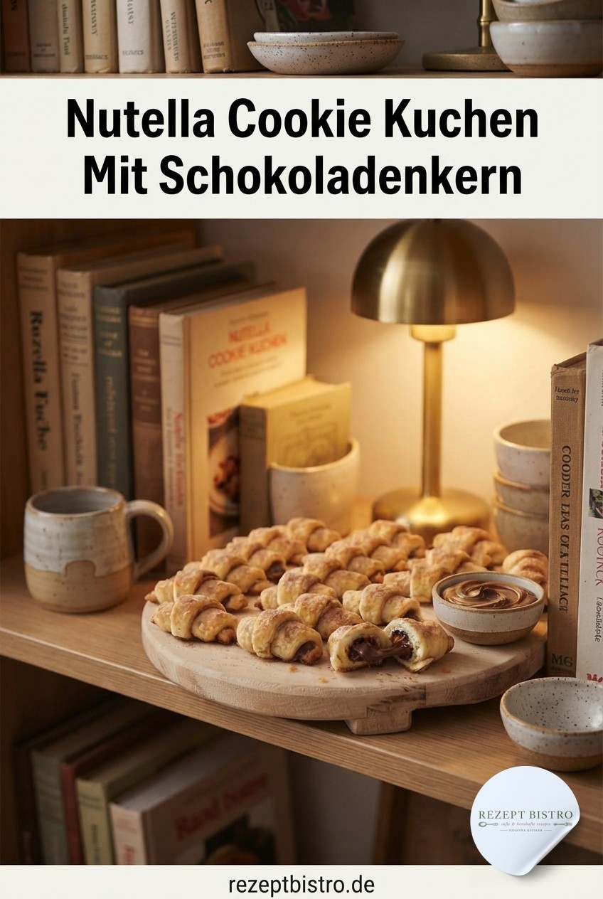 Nutella Cookie Kuchen Mit Schokoladenkern