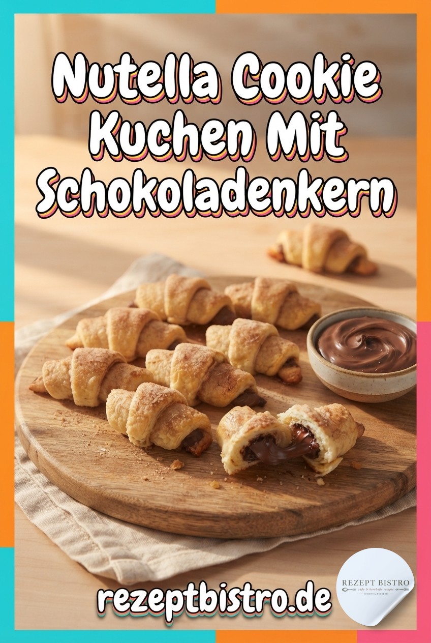 Nutella Cookie Kuchen Mit Schokoladenkern