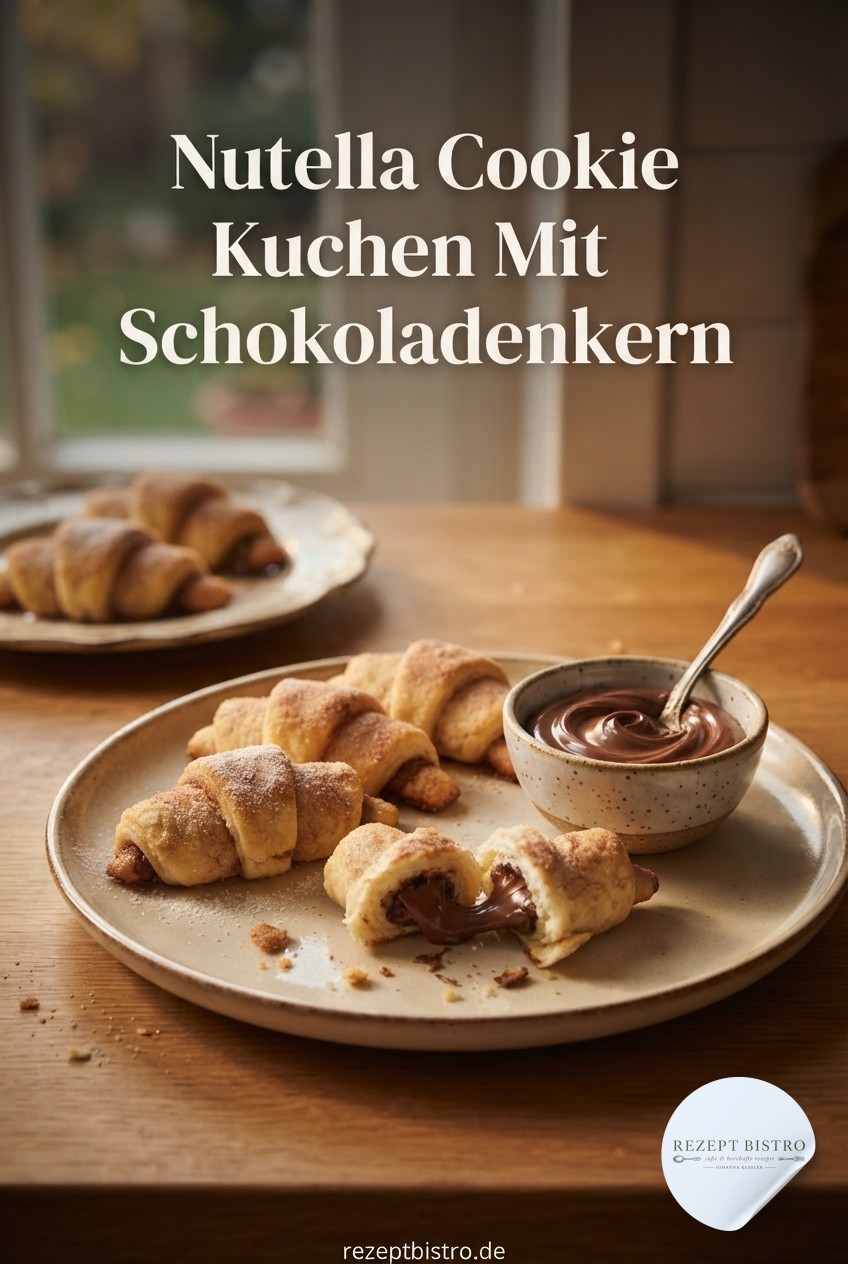 Nutella Cookie Kuchen Mit Schokoladenkern