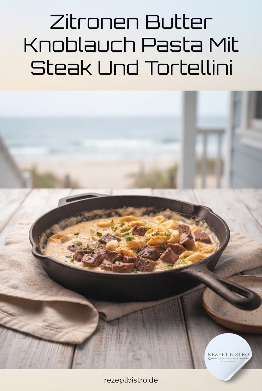 Zitronen Butter Knoblauch Pasta Mit Steak Und Tortellini