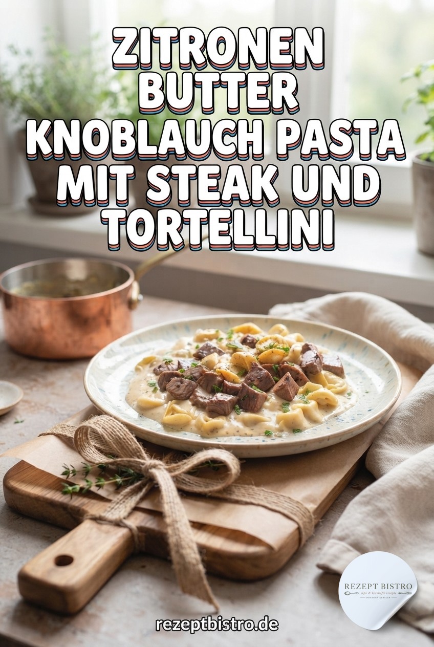Zitronen Butter Knoblauch Pasta Mit Steak Und Tortellini