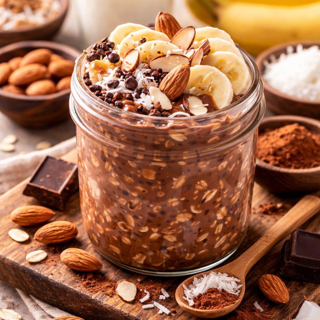Schokoladige Protein Overnight Oats Kakao