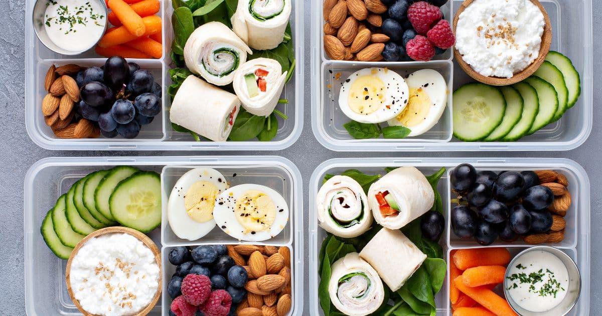 Vorbereitete Frühstücksboxen