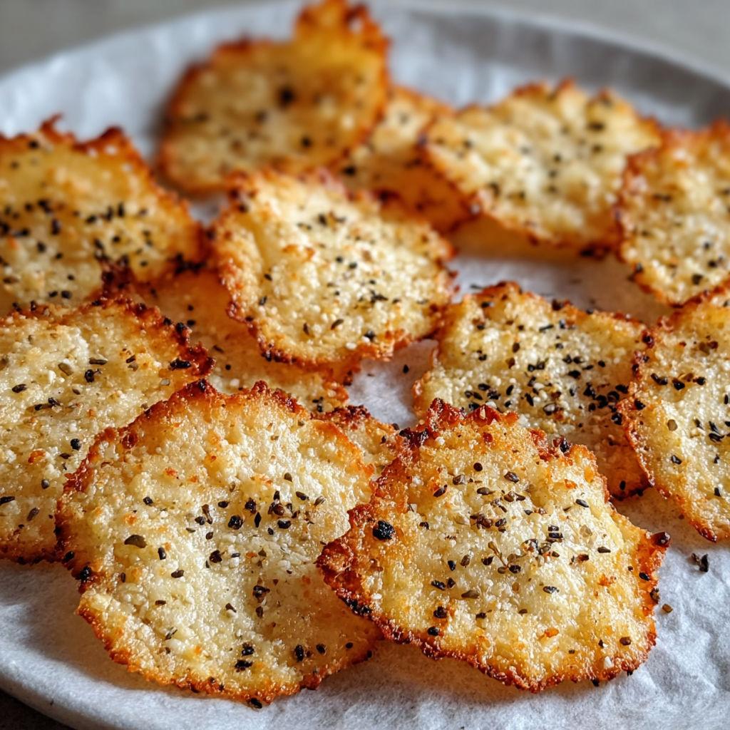 Cottage Cheese Chips knusprig aus dem Ofen
