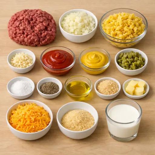 Cheeseburger Auflauf einfach selber machen