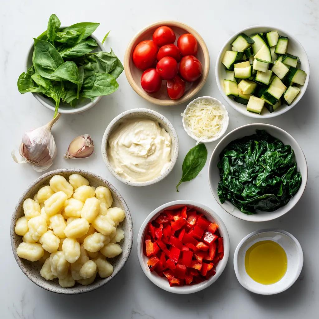 Gnocchi mit Spinat Tomaten Sahnesauce einfach kochen