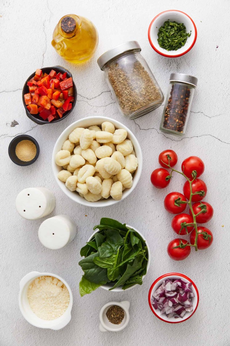 One Pot Gnocchi Spinat Tomaten einfach gekocht zu Hause