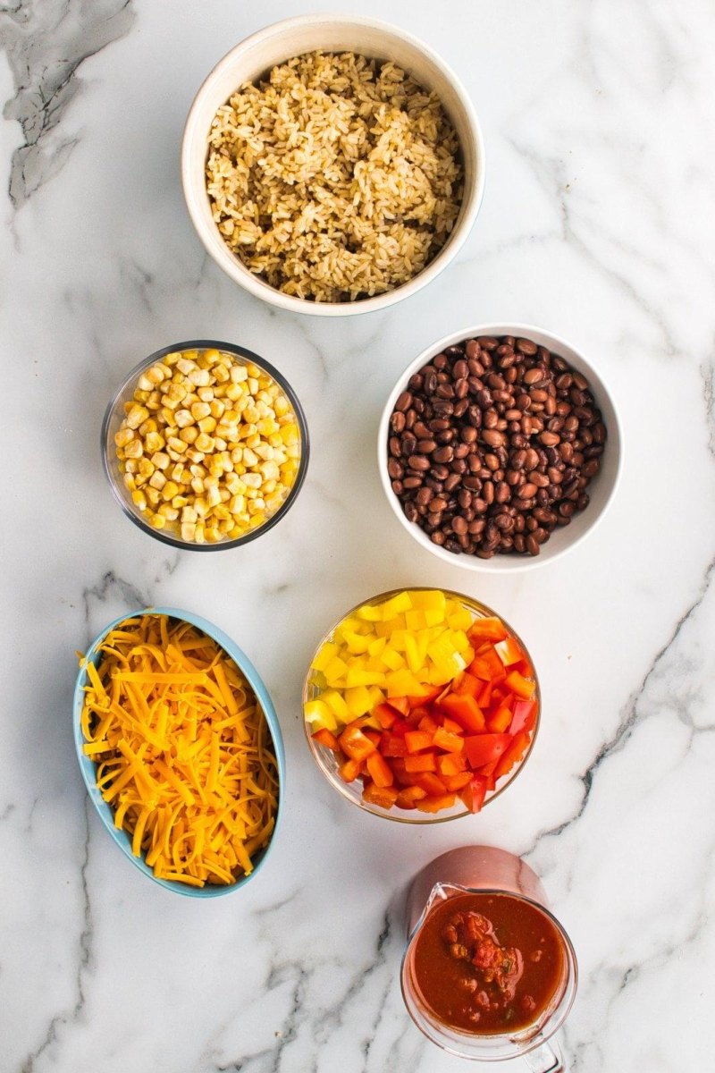 Burrito Bake Meal Prep einfach vorbereiten und lagern